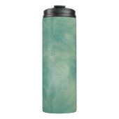 abstrakter grüner Marmor Thermosbecher (Vorderseite)