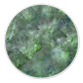 Abstrakter grüner Quarz, Marmorgranitmuster Keramikknauf (Vorderseite)