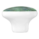 Abstrakter grüner Quarz, Marmorgranitmuster Keramikknauf (Seitenansicht)