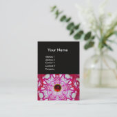 ABSTRAKTER GRÜNER ROTER STAR, RUBY GEMSTONE MONOGR VISITENKARTE (Stehend Vorderseite)