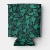 Abstrakter, grüner Smaragdpolygonaler Baum Dosenkühler (Vorderseite)