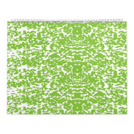 abstrakter, grüner und weißer Hintergrund Kalender