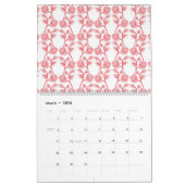 abstrakter, grüner und weißer Hintergrund Kalender (Mär 2026)