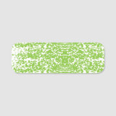 abstrakter, grüner und weißer Hintergrund Namensschild (Vorderseite)