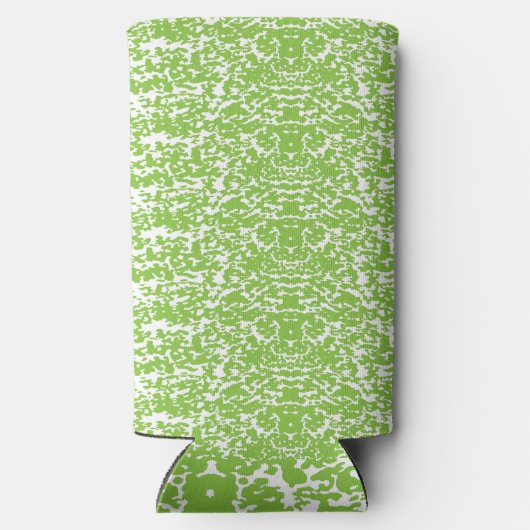 abstrakter, grüner und weißer Hintergrund Selters Dosenkühler (Rückseite)