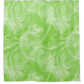 abstrakter grüner und weißer Marmor Duschvorhang (Vorderseite)