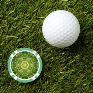 Abstrakter grüner Zierdruck Pokerchips