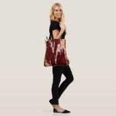 abstrakter Grunge-Hintergrund mit glitzerndem Effe Tasche (Am Model)