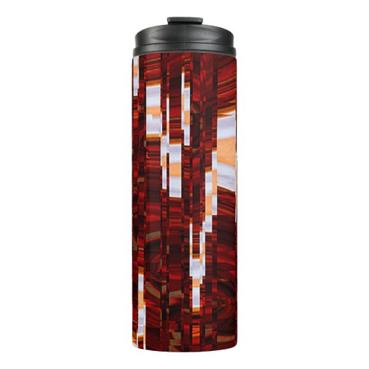 abstrakter Grunge-Hintergrund mit glitzerndem Effe Thermosbecher (Vorderseite)
