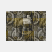 Abstrakter Grunge, monochrom braun Fleecedecke (Vorderseite (Horizontal))