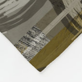 Abstrakter Grunge, monochrom braun Fleecedecke (Ecke)