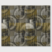 Abstrakter Grunge, monochrom braun Geschenkpapier (Flach)