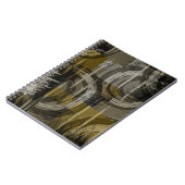 Abstrakter Grunge, monochrom braun Notizblock (Linke Seite)
