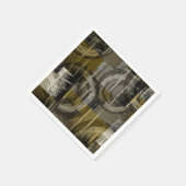 Abstrakter Grunge, monochrom braun Serviette (Ecke)