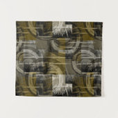 Abstrakter Grunge, monochrom braun Wandteppich (Vorderseite (Horizontal))