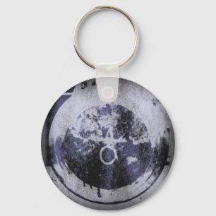 Abstrakter Grunge Ring in der Star Key Chain Schlüsselanhänger