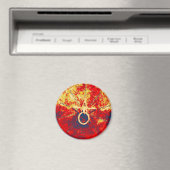 Abstrakter Grunge Ring in Star Magnet (In Situ (Geschirrspüler))