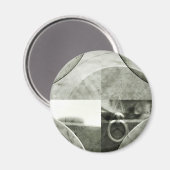 Abstrakter Grunge Ring in Star Magnet (Vorderseite/Rückseite)