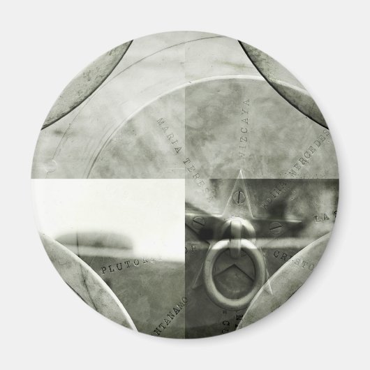 Abstrakter Grunge Ring in Star Magnet (Vorne)