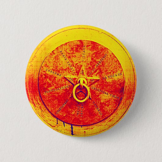 Abstrakter Grunge-Ring mit Star-Taste Button (Vorderseite)