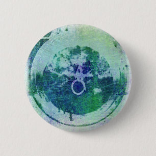 Abstrakter Grunge-Ring mit Star-Taste Button