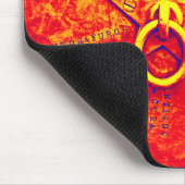 Abstrakter Grunge Ring n Star Mouse Pad Mousepad (Ecke)