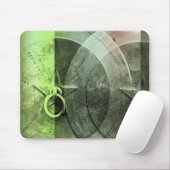 Abstrakter Grunge Ring n Star Mouse Pad Mousepad (Mit Mouse)
