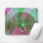 Abstrakter Grunge Ring n Star Mouse Pad Mousepad (Mit Mouse)