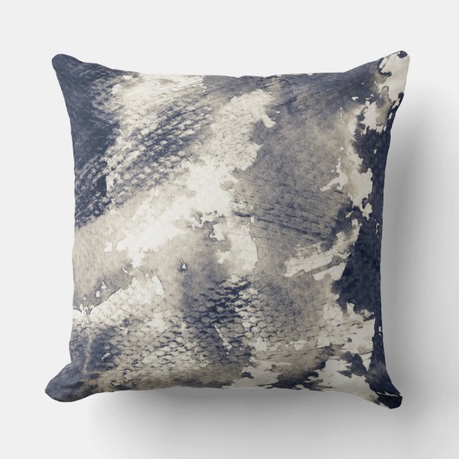 Abstrakter Grungehintergrund. Aquarell, Tinte Kissen (Vorderseite)