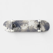 Abstrakter Grungehintergrund. Aquarell, Tinte Skateboard (Horizontal)