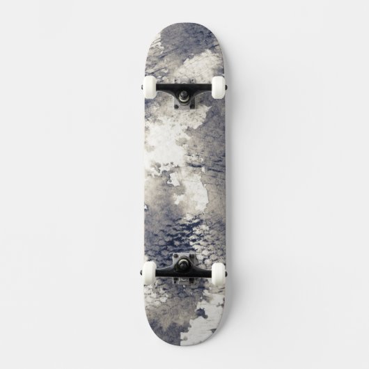 Abstrakter Grungehintergrund. Aquarell, Tinte Skateboard (Vorderseite)