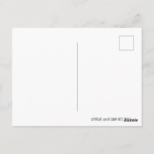 Abstrakter Hai Postkarte (Rückseite)