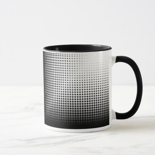 Abstrakter Halbton-Becher Tasse (Rechts)