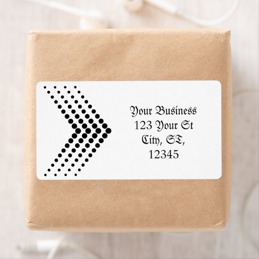 Abstrakter Halbton Circle Zigzag Zickzack (Insitu)