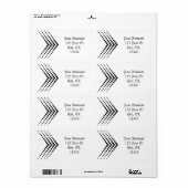 Abstrakter Halbton Circle Zigzag Zickzack (Vorne)