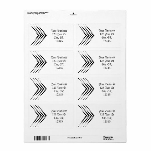 Abstrakter Halbton Circle Zigzag Zickzack (Vorne)