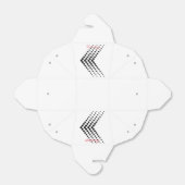 Abstrakter Halbton Circle Zigzag Zickzack Geschenkschachtel (Ungefaltet)