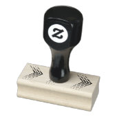 Abstrakter Halbton Circle Zigzag Zickzack Gummistempel (Stempel)