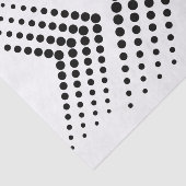 Abstrakter Halbton Circle Zigzag Zickzack Seidenpapier (Ausschnitt)