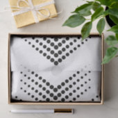 Abstrakter Halbton Circle Zigzag Zickzack Seidenpapier (Geschenk)