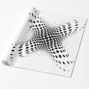 Abstrakter Halbton-Kreis X's Thunder_Cove Geschenkpapier
