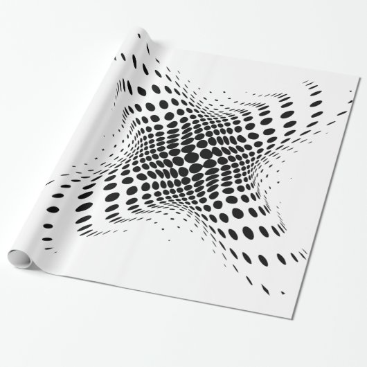 Abstrakter Halbton-Kreis X's Thunder_Cove Geschenkpapier (Ungerollt)