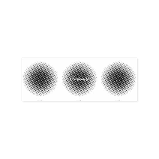 Abstrakter Halbton Pulsationskreis Thunder_Cove Gummistempel (Prägung)