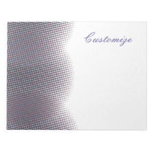 Abstrakter Halbton Pulsationskreis Thunder_Cove Notizblock