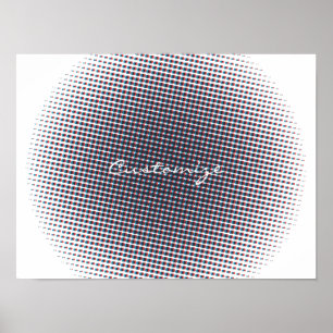 Abstrakter Halbton Pulsationskreis Thunder_Cove Poster