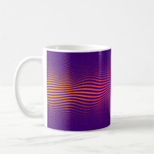Abstrakter Halbtonverlauf. lebendiger Hintergrund, Kaffeetasse