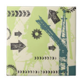 Abstrakter HalloTechnologie Hintergrund Fliese (Vorderseite)