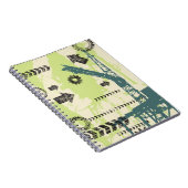 Abstrakter HalloTechnologie Hintergrund Notizblock (Rechte Seite)