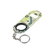 Abstrakter HalloTechnologie Hintergrund Schlüsselanhängerflaschenöffner (Rückseite Schrägansicht)