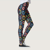 Abstrakter Halloween-Monster-Eyeball Leggings (Rechts)